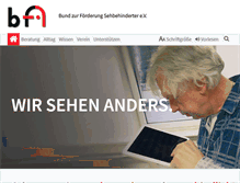 Tablet Screenshot of bfs-ev.de